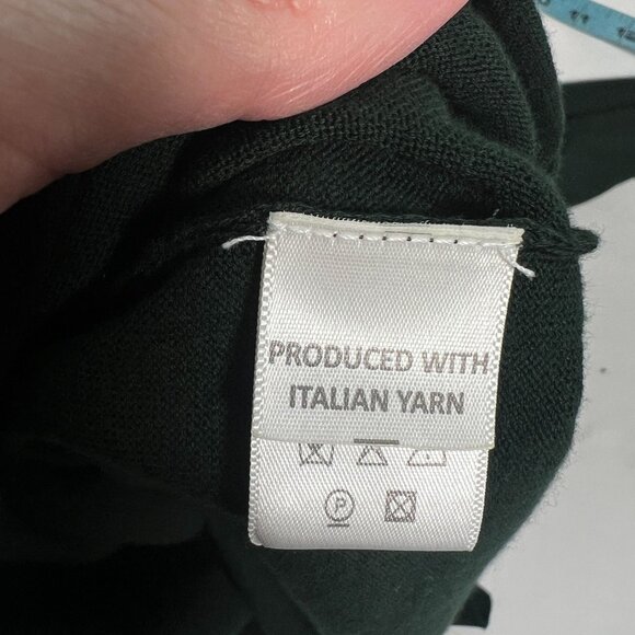 Sibel Saral Egyptian Cotton Knit Sweater Pullover Crew Neck Deep Green XS - Picture 7 of 9